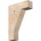 Ekena Millwork Traditional Block Smooth Bracket, Douglas Fir, 5 1/2"W x 20"D x 28"H BKT06X20X28TRA05SDF - alternate 1